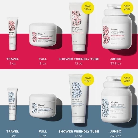 Briogeo Repair Mask, Exfoliating Shampoo & Color Treated Hair Primer Travel Set - Picture 7 of 12